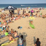 kids being taught how to surf in ocean city md